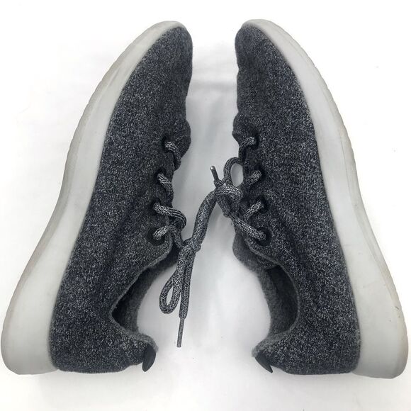 Allbirds Mottled Gray Wool Runner Lace Up Athletic Sneakers - Picture 7 of 14